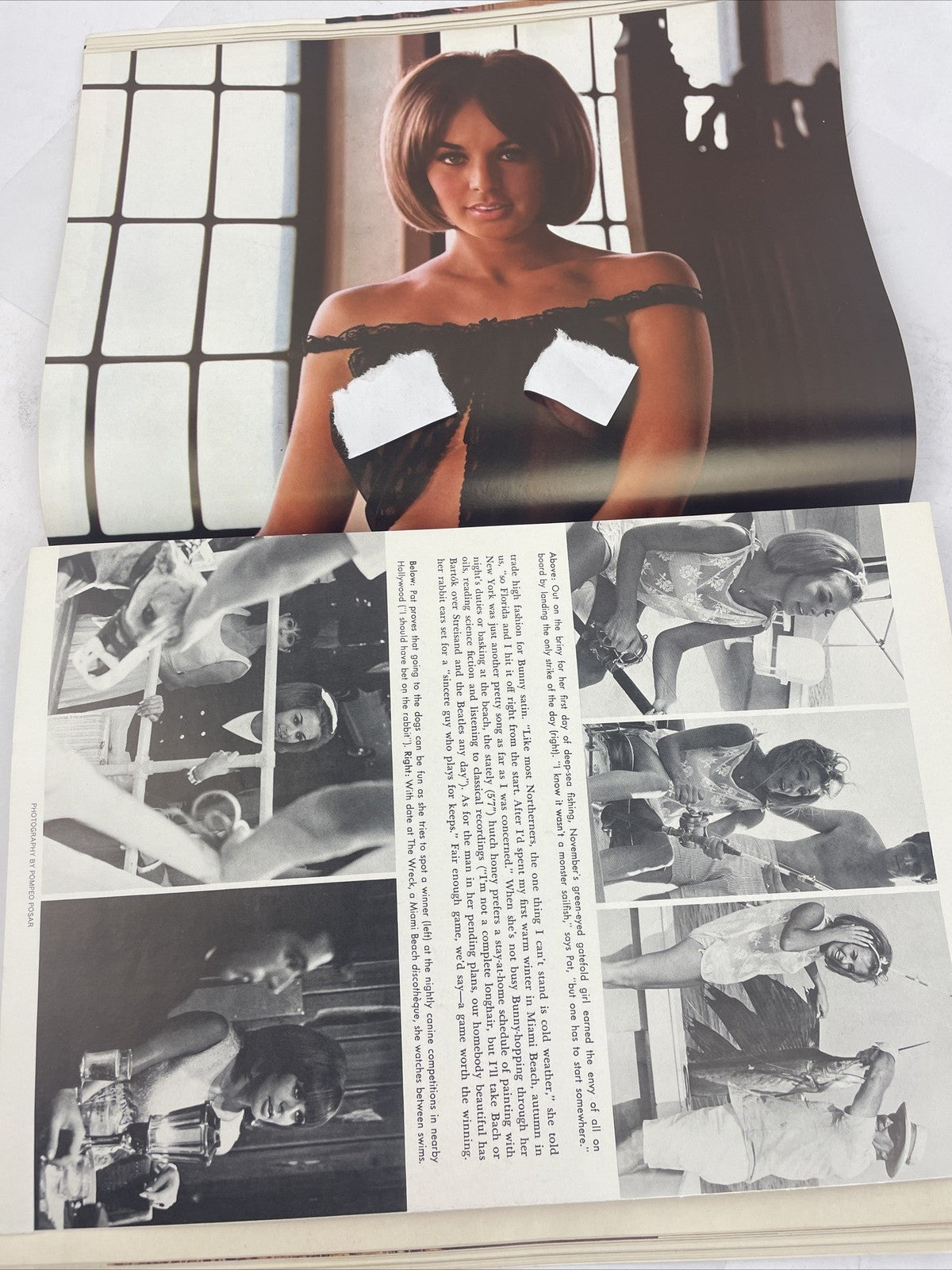 Vintage Playboy Magazine November 1965 Centerfold Complete, James Bond Girls