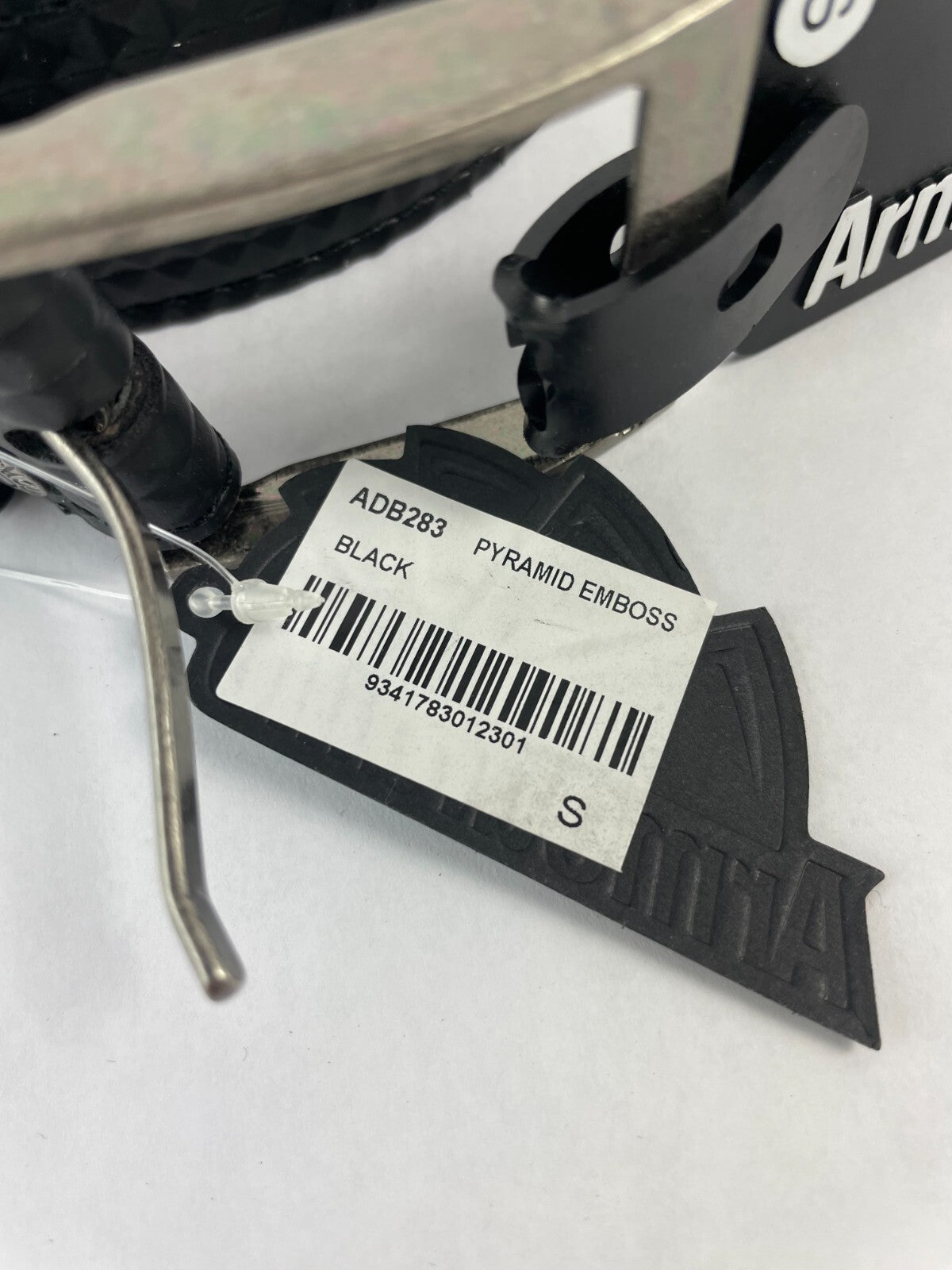 Armourdillo Pyramid Emboss Black S Size Belt