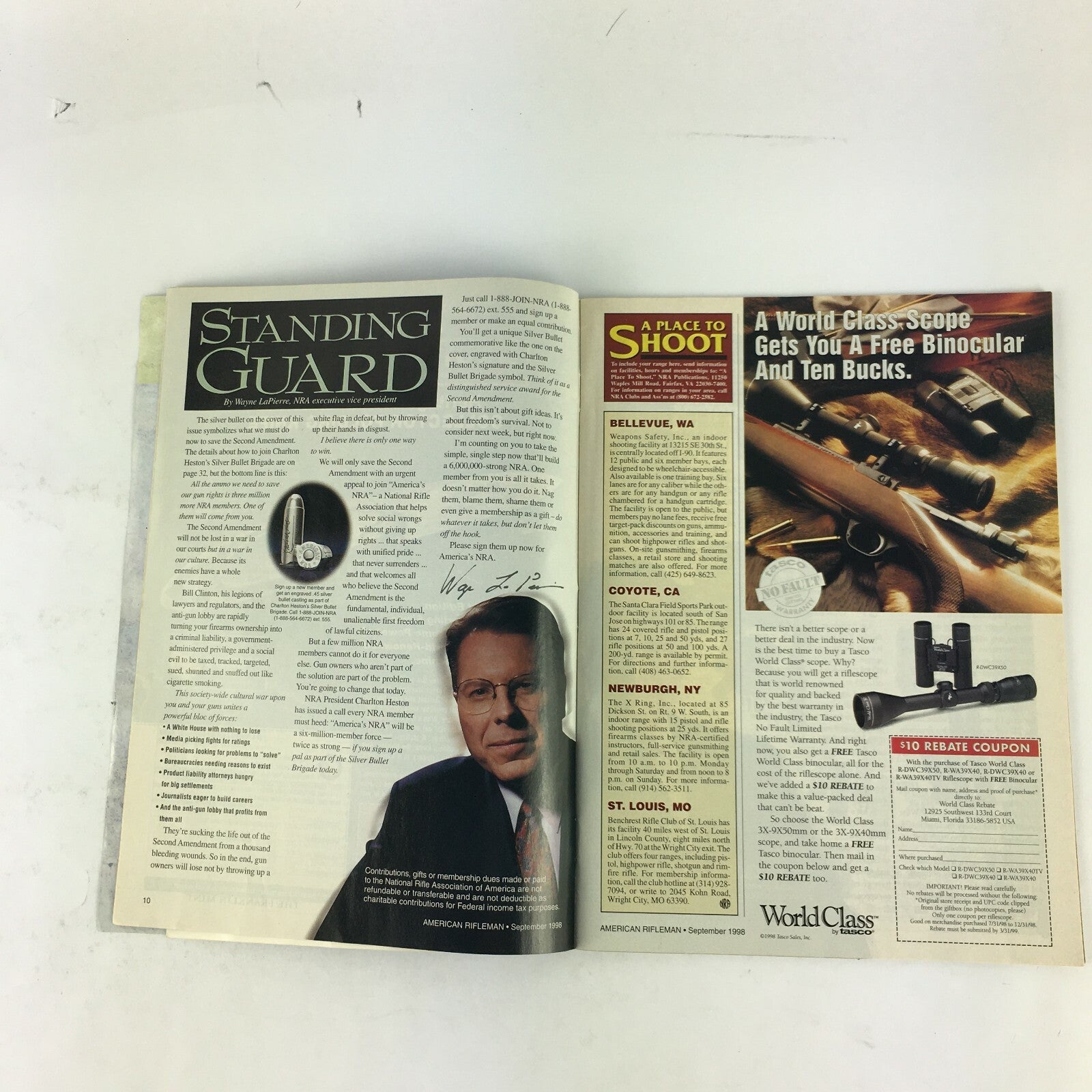 September 1998 American Rifleman Magazine Make it Count 