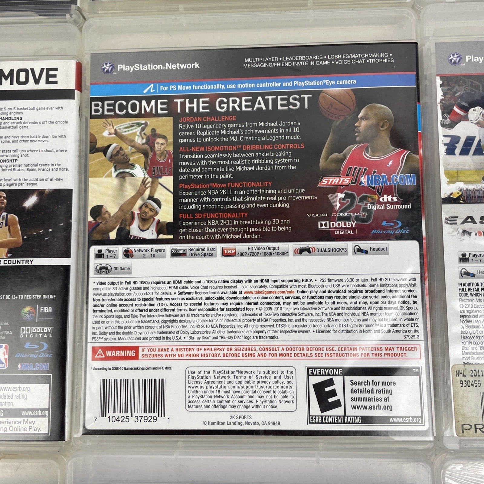 Lot of 9 PS3 Playstation 3 Sports Video Games Madden NBA NHL FIFA MLB Champions