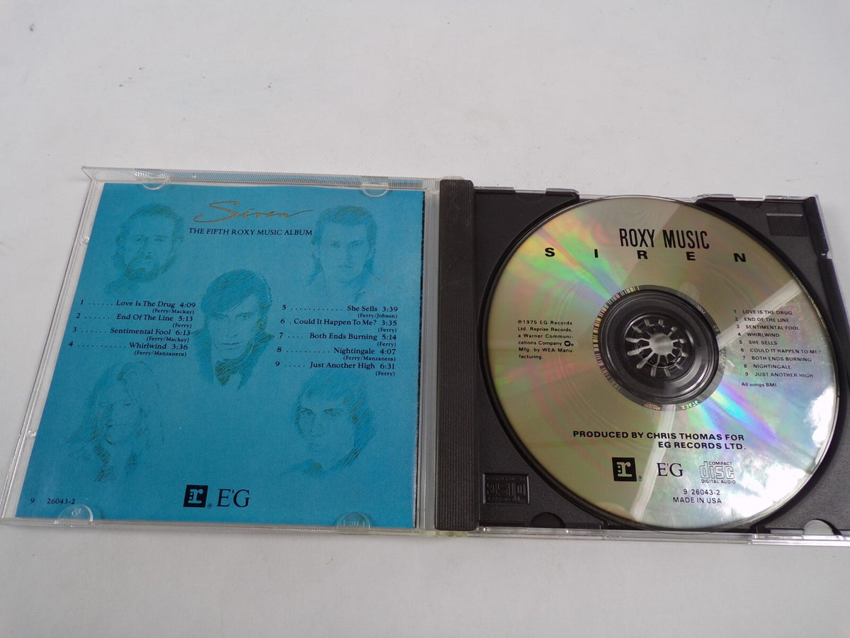 Roxy Music The Fifth Roxy Music Album Siren Reprise Whirl Wind She Sells CD #40
