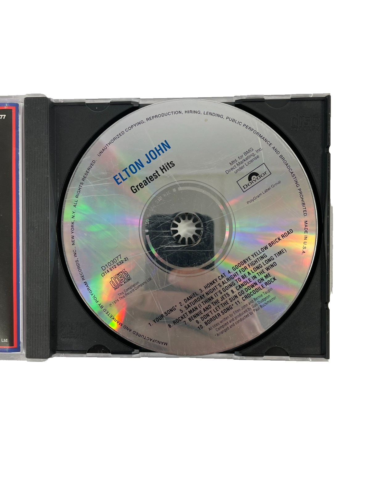 Elton John – Elton John's Greatest Hits Goodbye Yellow Brick Road CD#37