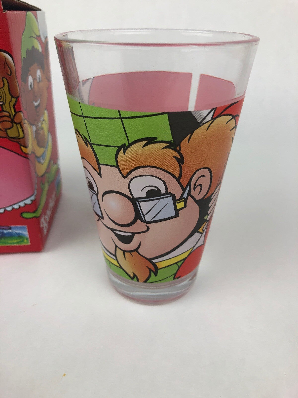 Loacker Wafers Elf 5-inch clear glass tumbler new in original box.
