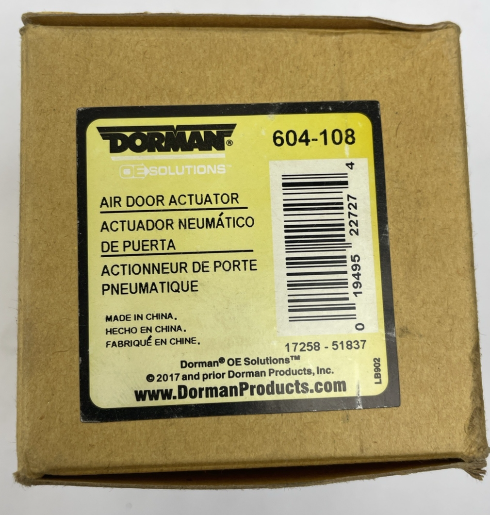Dorman 604-108 HVAC blend door actuator replacement heater air door motor GM vehicle climate control part