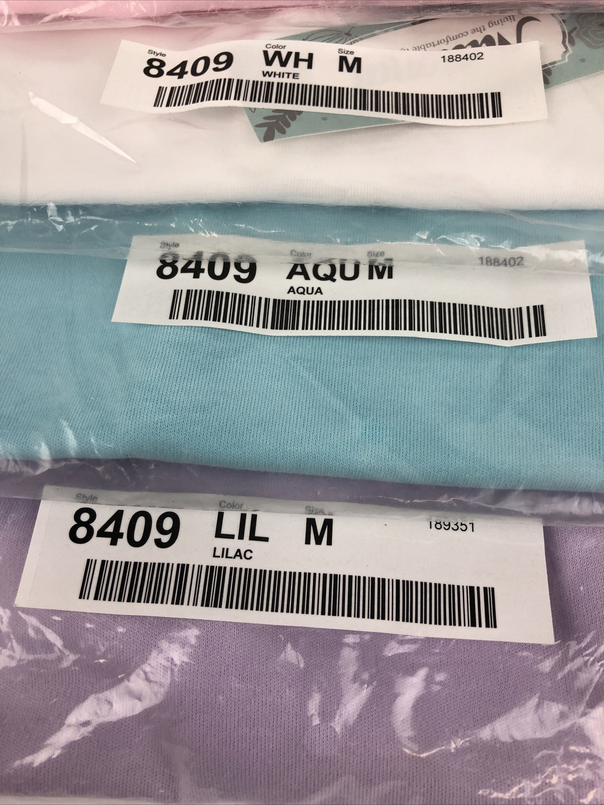 6 x Shop National Women's Medium Ultra Soft Knit Tank Top - Lilac Pink Blue Aqua