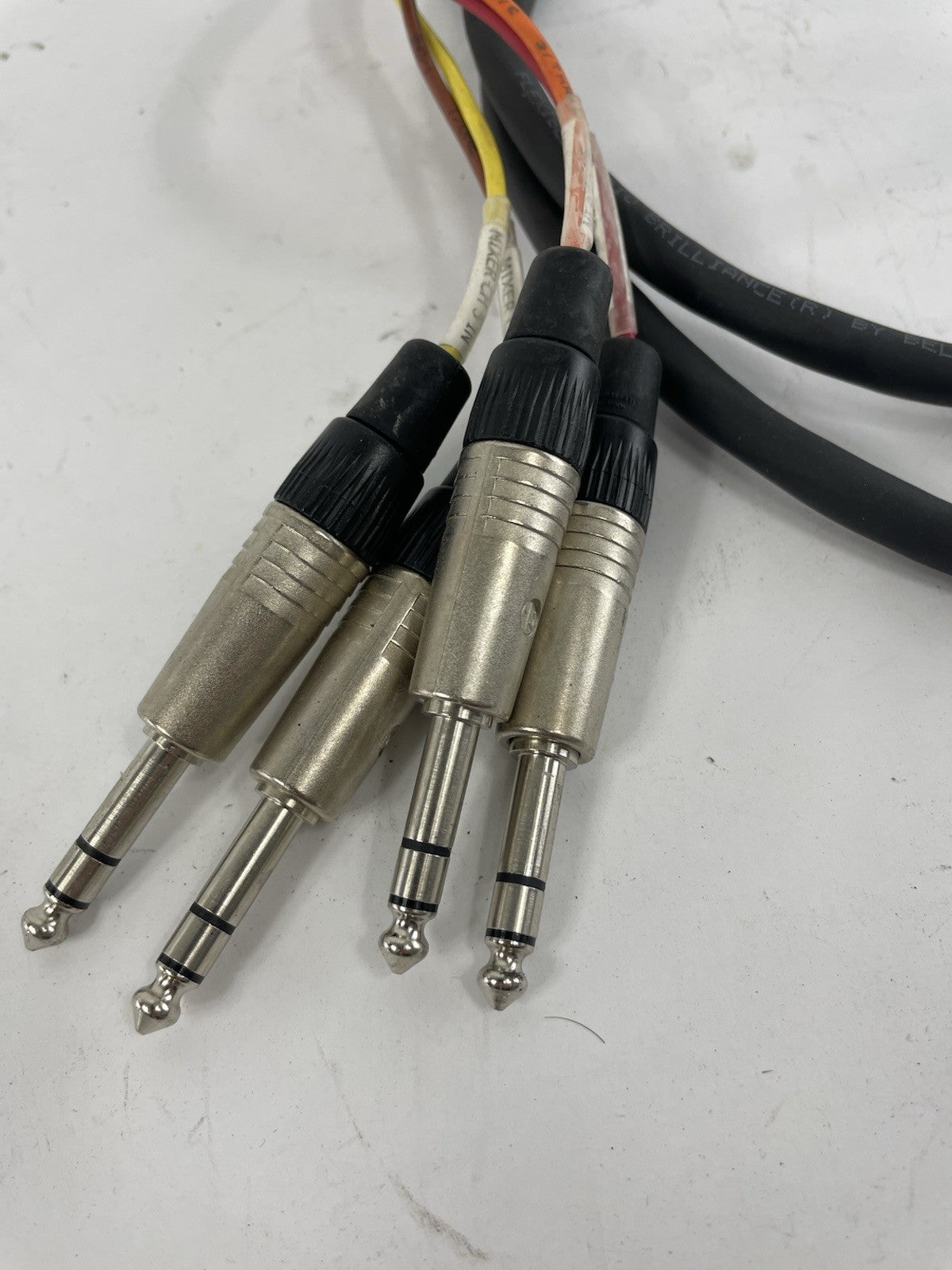 Belden 4 Channel Male 1/4" Phone to 3-Pin Neutrik XLR Female Snake Cable 9'