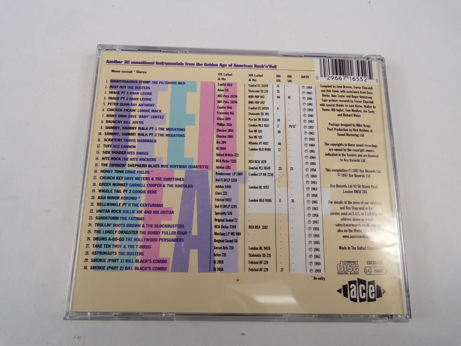 Various Artists Teen Beat 4 Brontosaurus Stomp The Piltdown Men CD#35