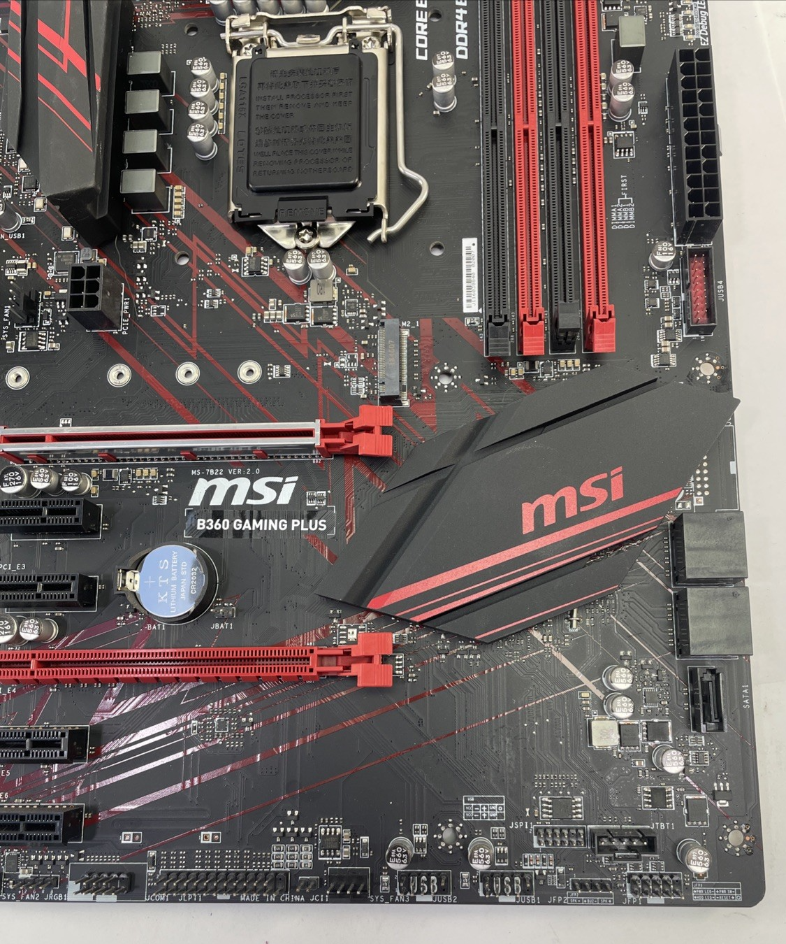 MSi B360 Gaming Plus LGA 1151 ATX Intel DDR4 Motherboard + Extra Accessories