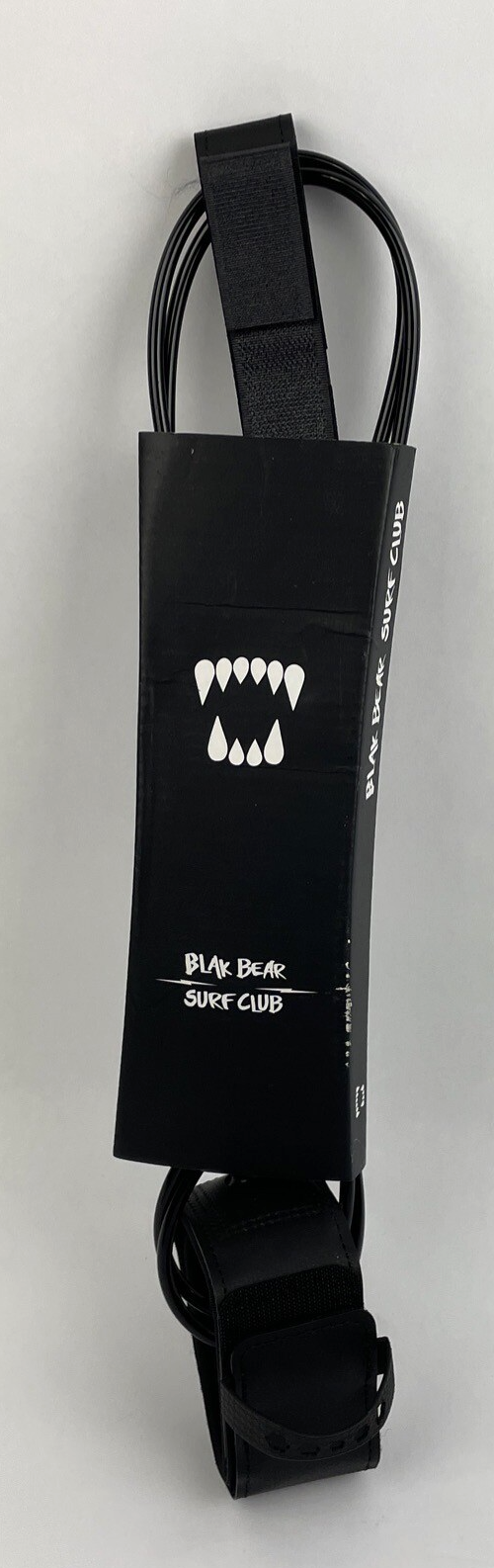 Black Bear Surf Club 5.5 foot 5mm high performance surfboard leash with round cord new