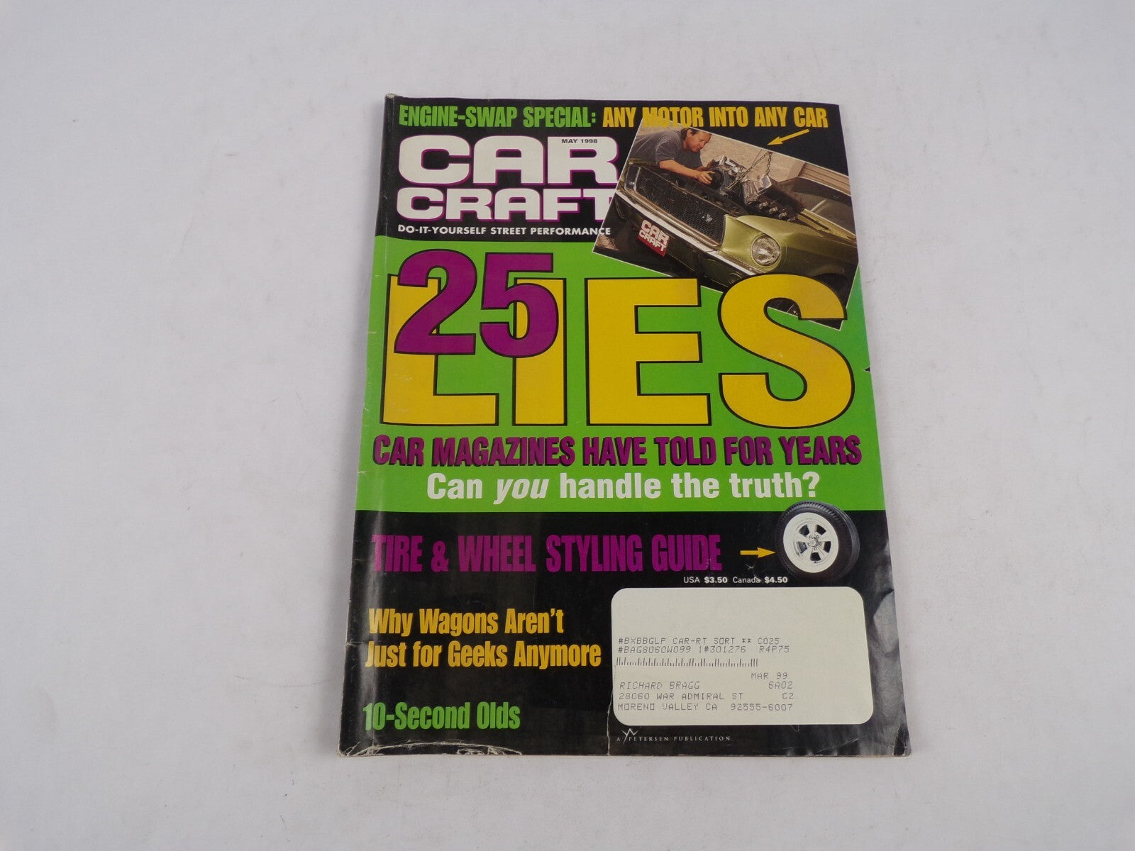 May 1998 Car Craft 25 Lies Car Magazines Have Told For Years Tire & wheel