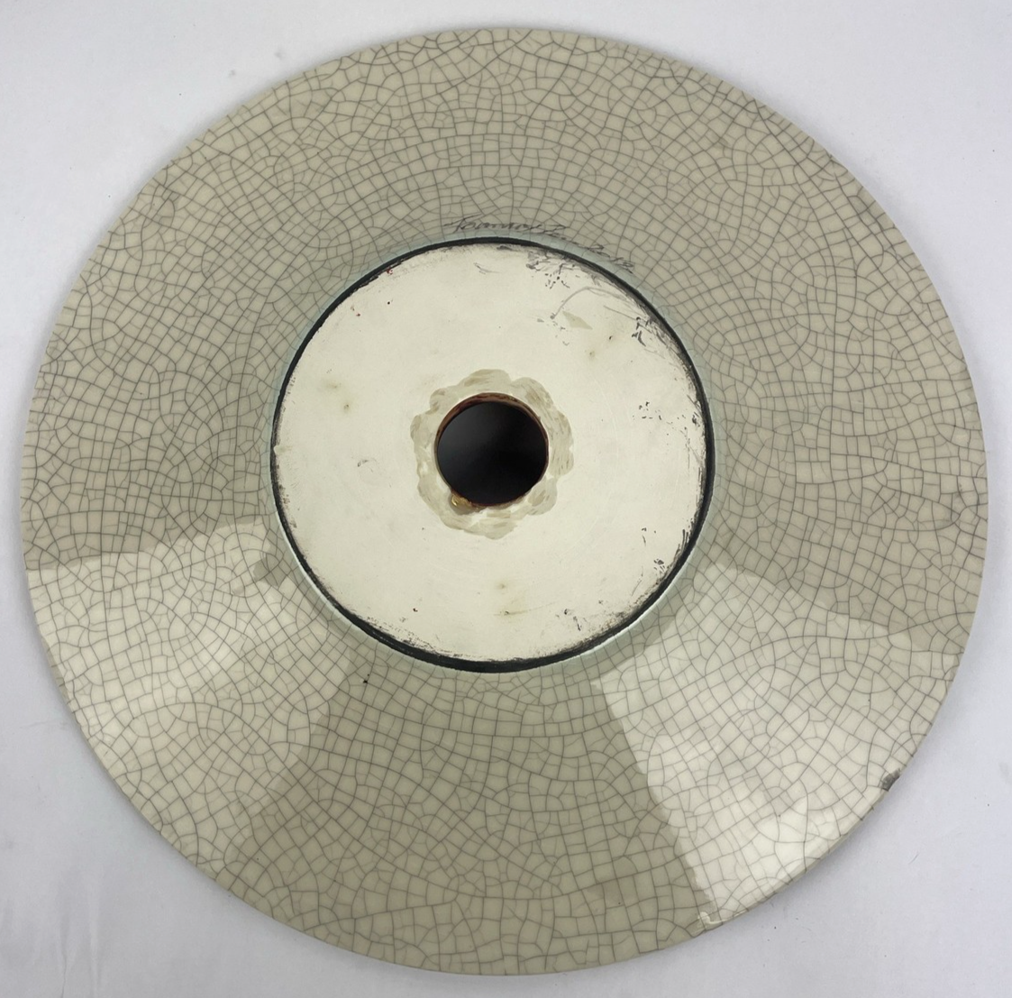 Round Designer Glass Vessel Sink Metallic Red Modern Decor Design OD 14.5"