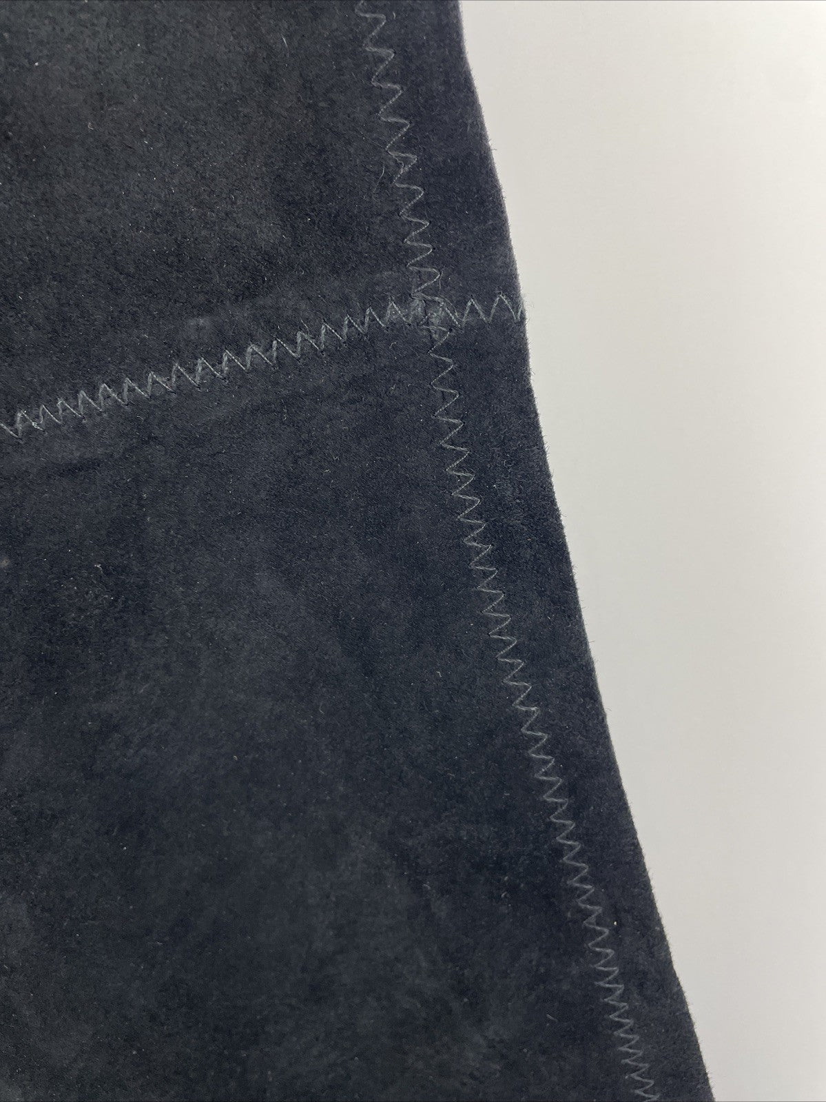 MONTOYA  Genuine Suede Leather Pants Size XS Nylon Lined Jet Black