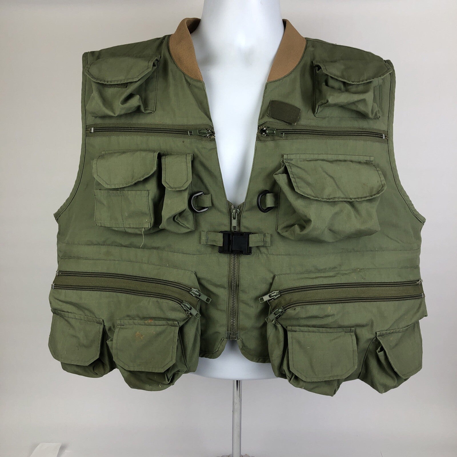 PACIFIC FLY GROUP PRO FLY FISHING VEST IN OLIVE COLOR Large - SETS THE STANDARD