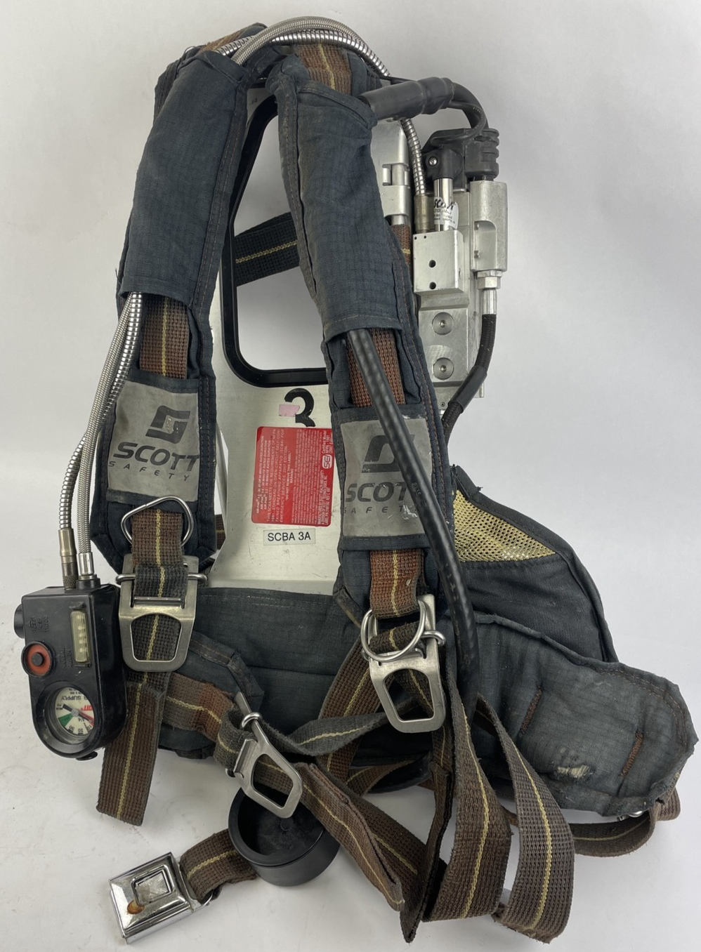 SCOTT SAFETY 4.5 4500 SCBA Air Pack Harness EZ-Flow Air Pak Plus with Sensor L