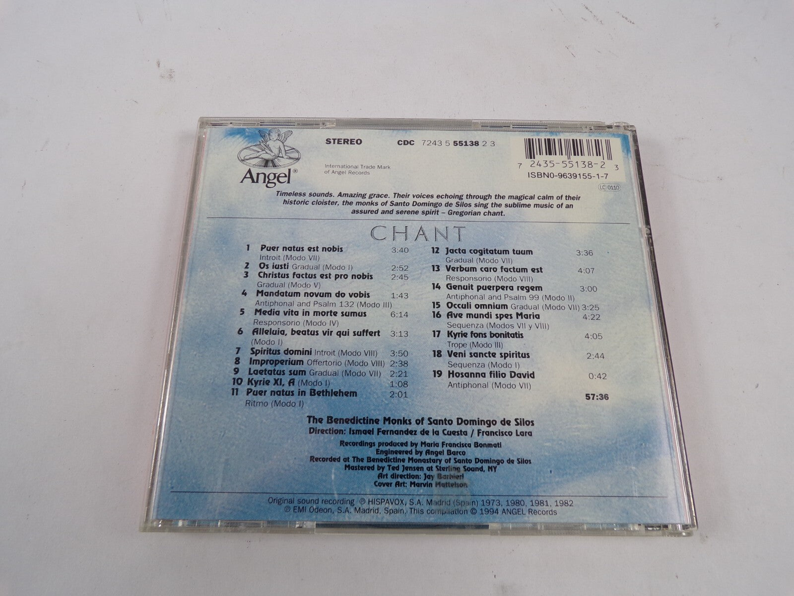 Chant The Benedictine Monks Of Santo Domingo De Silos Os iusti Laetatus CD#39