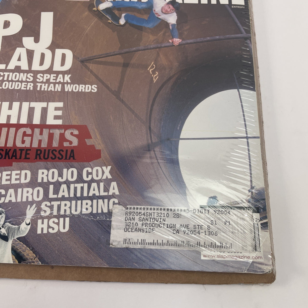 Slap Skateboard Magazine February 2003 PJ Ladd, White Nights Skate Russia HSU
