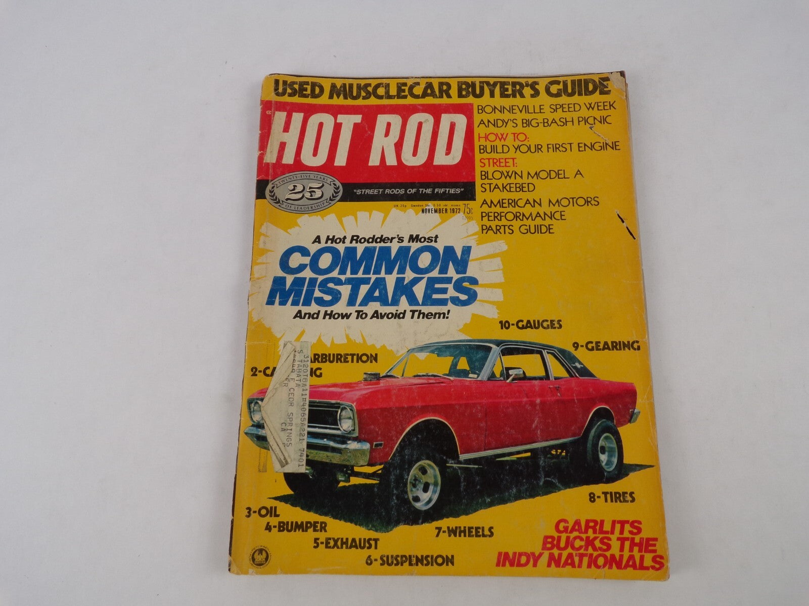 November 1972 Hot Rod Magazine Used Musclecar Buyer's Guide Common Mistakes And