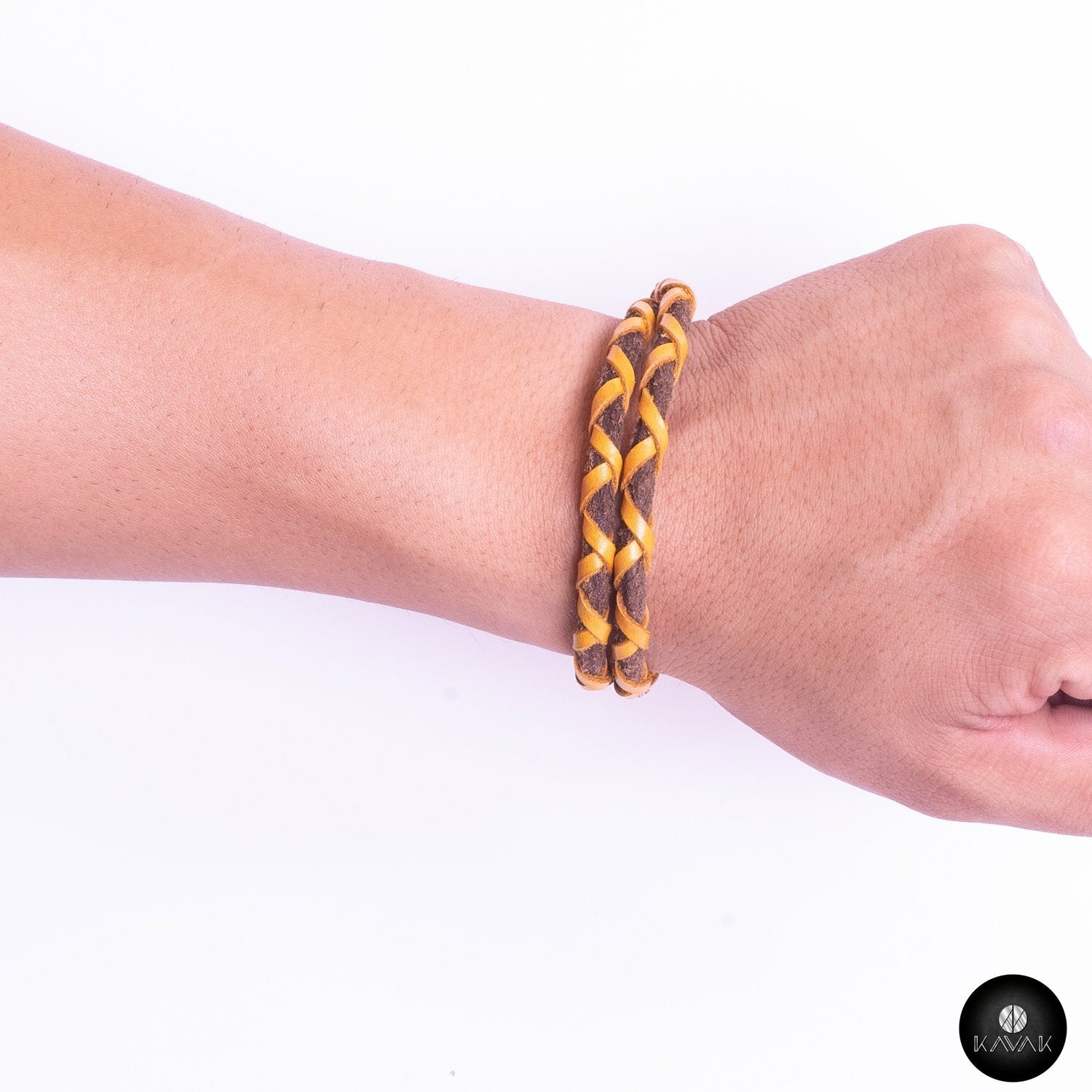 Kavak - Handmade Bright Yellow Cord Adjustable Women's Bracelet