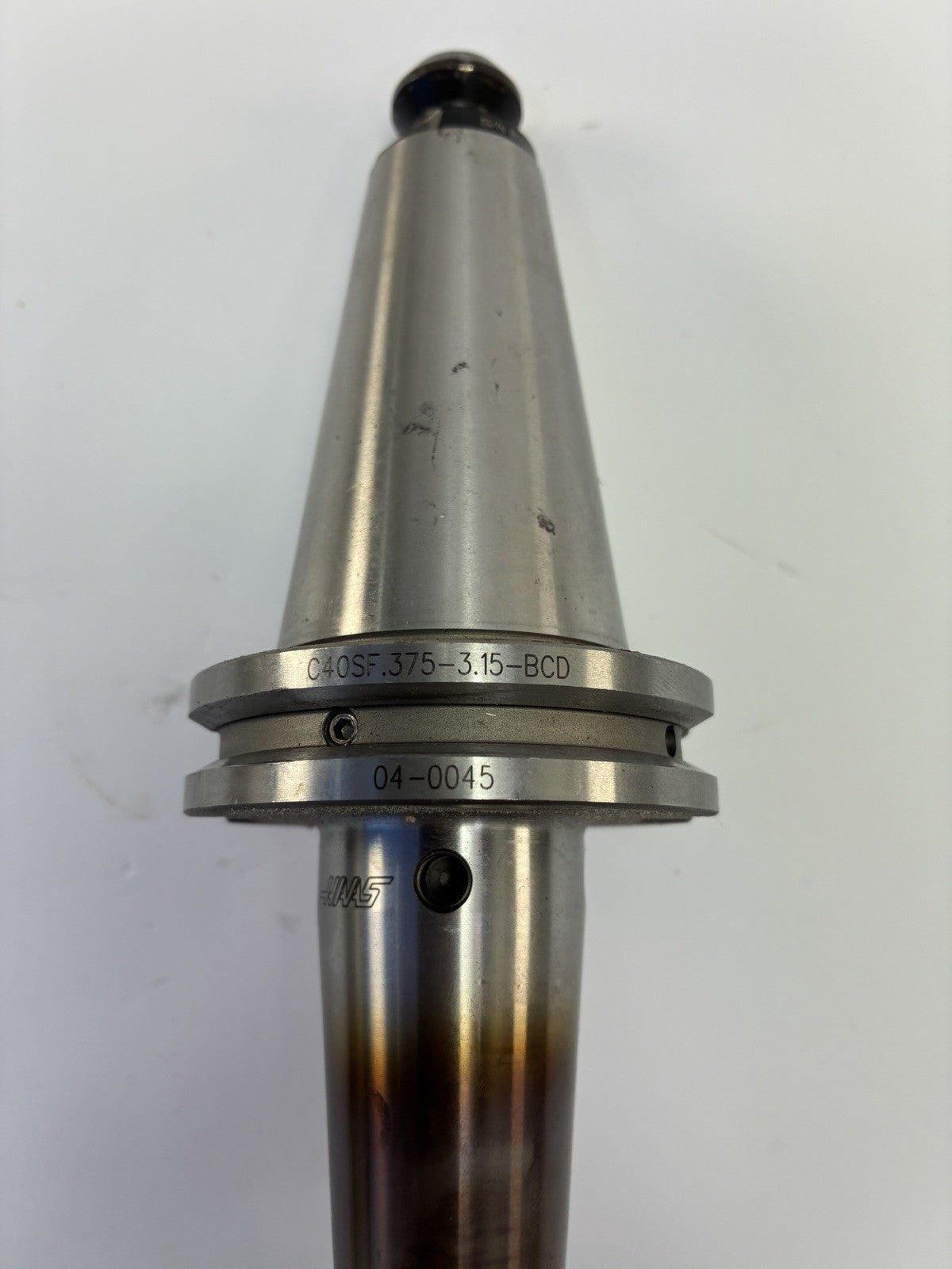 HAAS C40SF .375 x 3.15 Shrink Fit Holder 04-0045 CAT40 w/Cutter