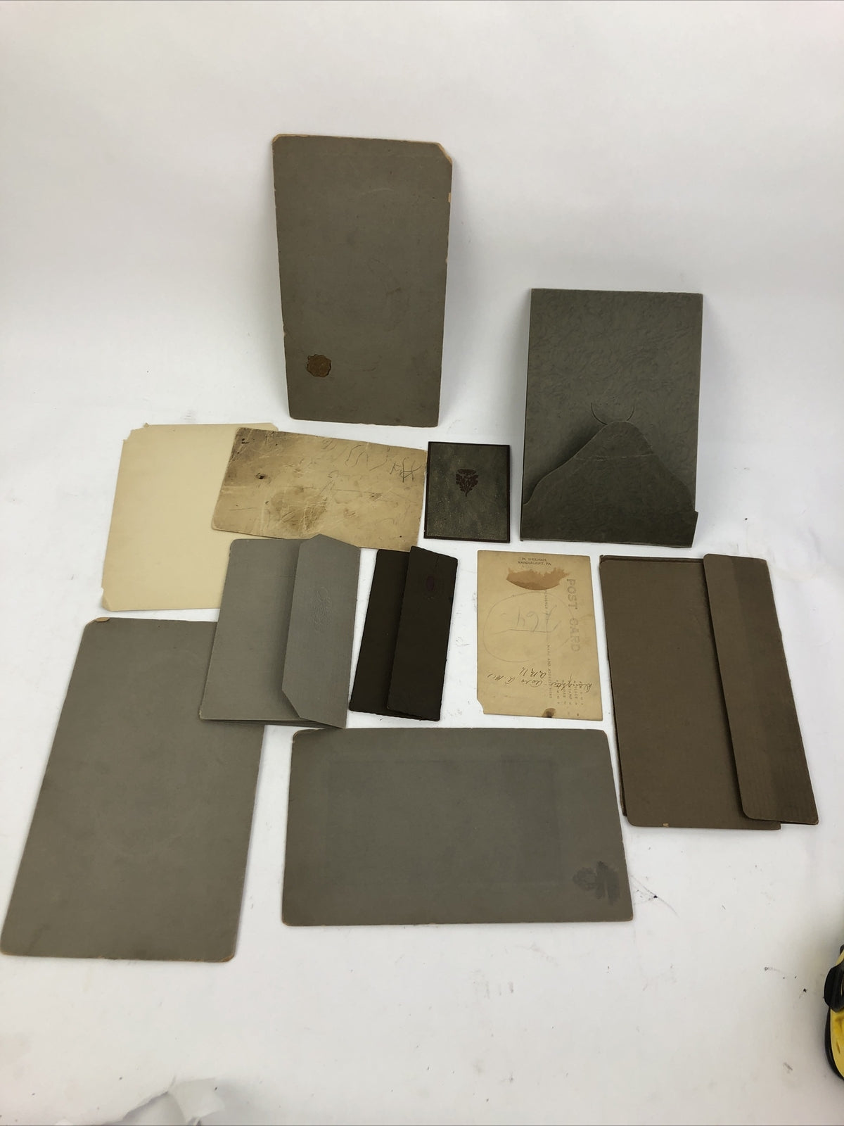 11 x Antique Tintype Photo Family Baby Studio Portrait Victorian Black and White