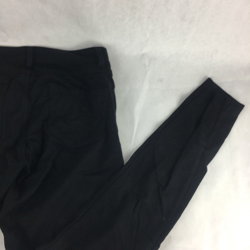 Pripe Womens Skinny Slim Pants Black Low Rise Zipper Fly Pockets Stretch S