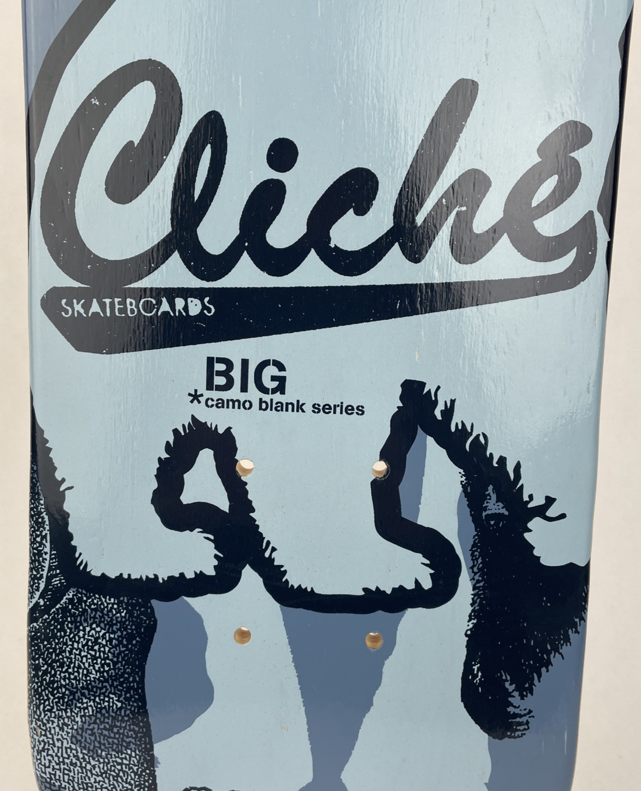 RARE Vintage Cliche Skateboards " Big Camo Blank Series Skateboard Deck 7" x 31"