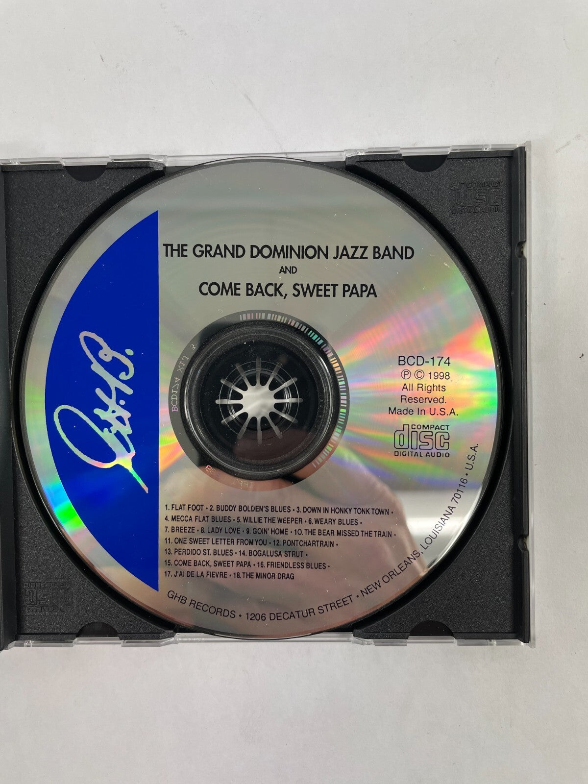Daddy's Little Girl The Grand Dominion Jazz Band Spanish Shawl Out In The CD#72