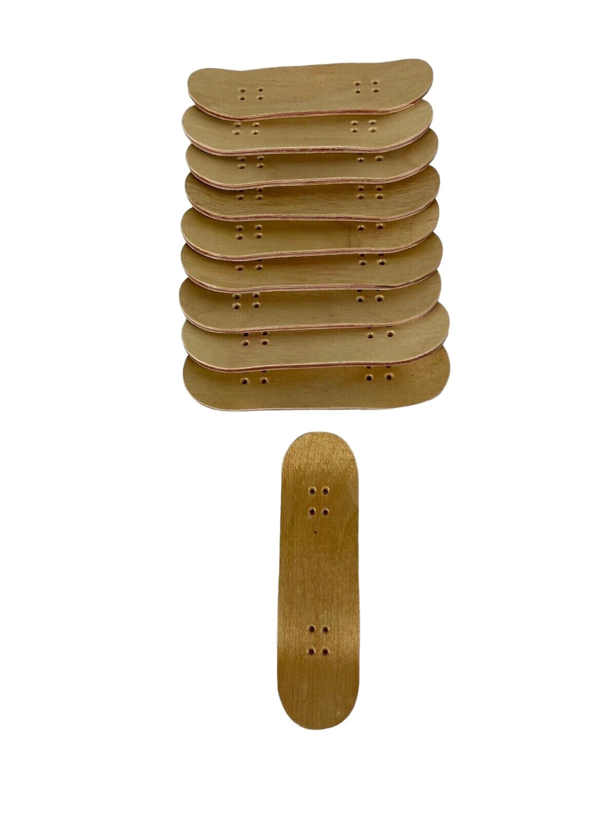 Premium skateboards FINGERBOARD WOODEN SKATEBOARD NATURAL WOOD GRAIN  LOT OF 10