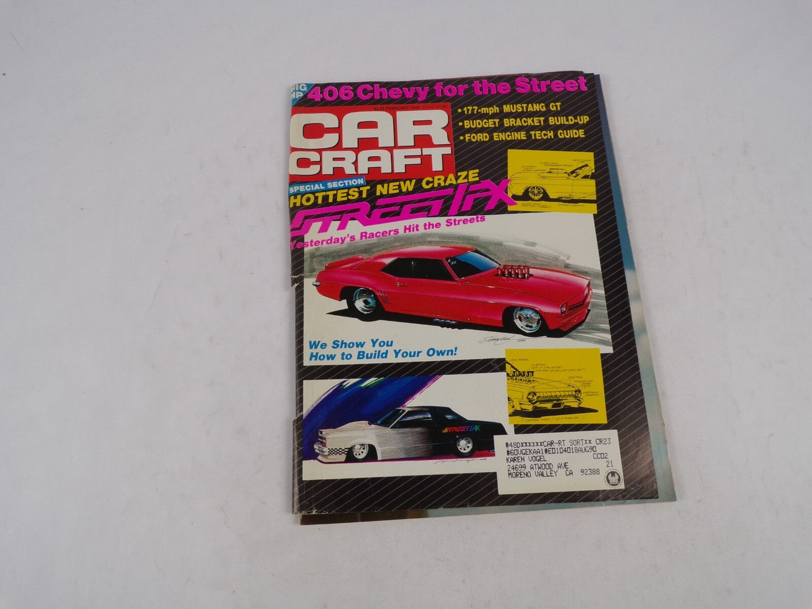 February 1989 Car Craft 406 Chevy For The Street IFX Hottest New Craze Special