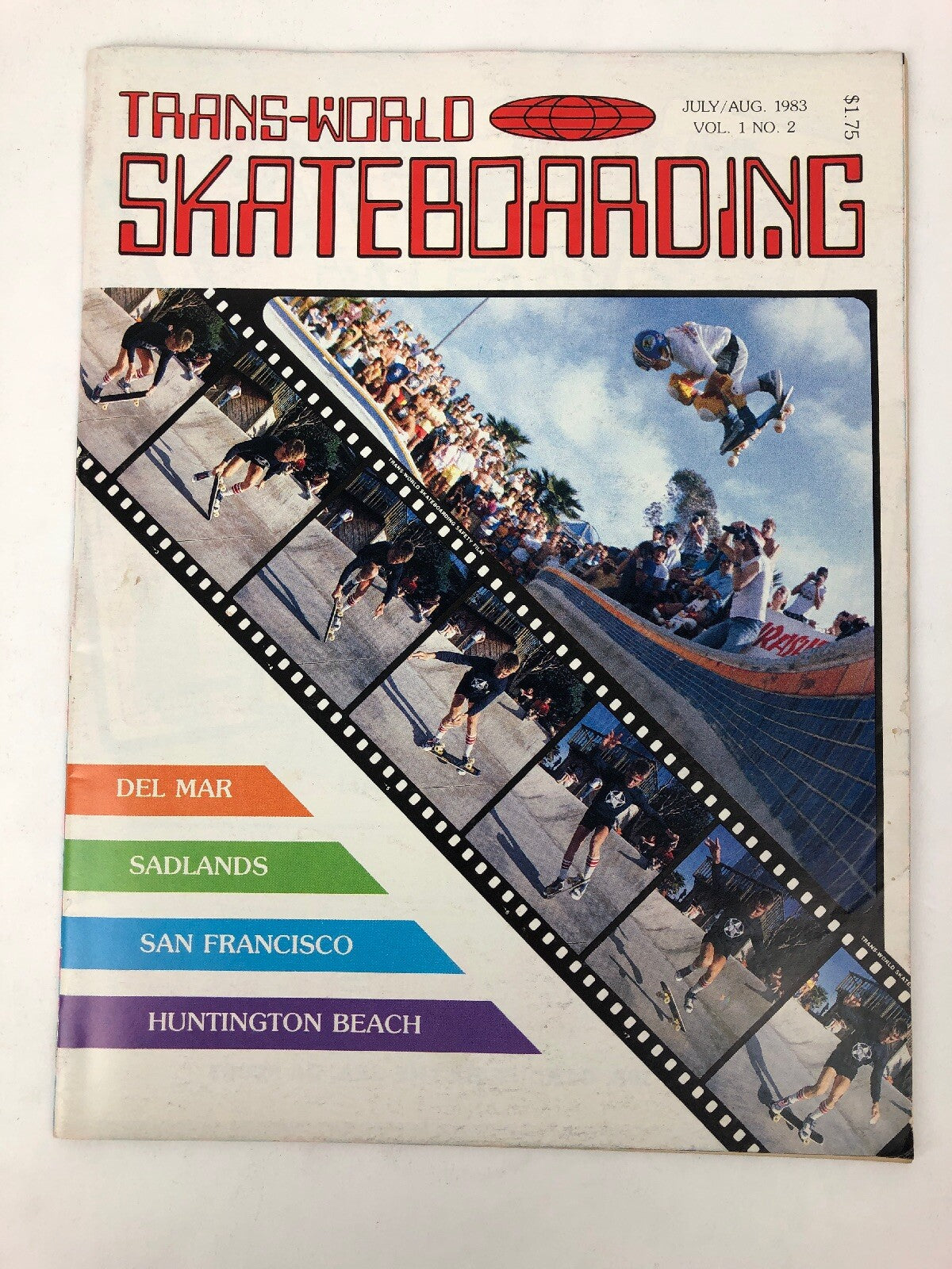 Vintage 1983 Trans World Skateboarding Magazine Vol 1 No 2 Skateboard Skater