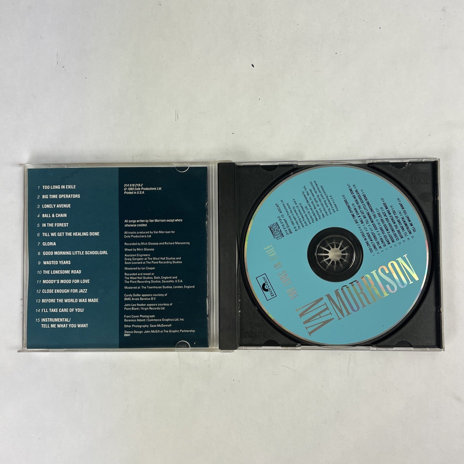 Van Morrison - Too Long in Exile CD (1993) Polydor    #17