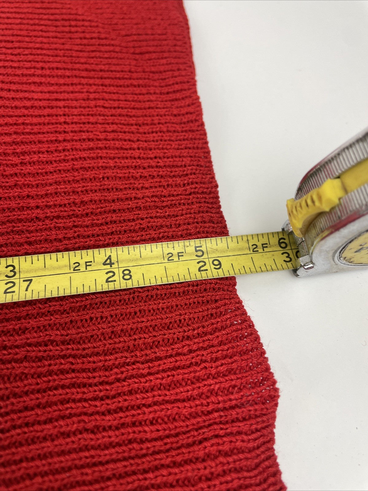 DONNA KARAN Knit Dress Solid Red Sleeveless Women's Size S Classic Style VGC