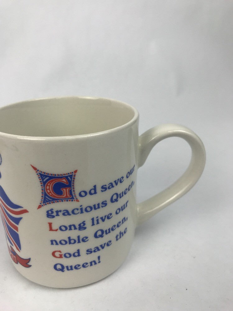 Adams Lancaster Real English Ironstone Coffee Mug SILVER JUBILEE 1952-77