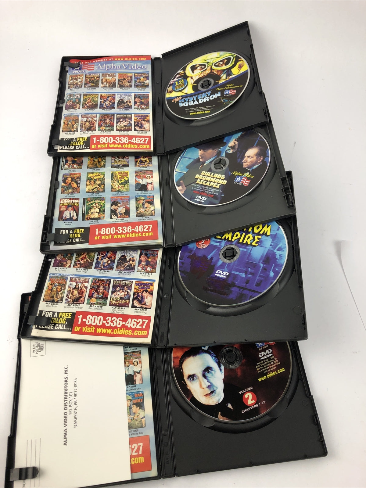 4 x Classic DVD TV Shows Movies Gene Autry Bob Steele Bela Lugosi Betsy King R 