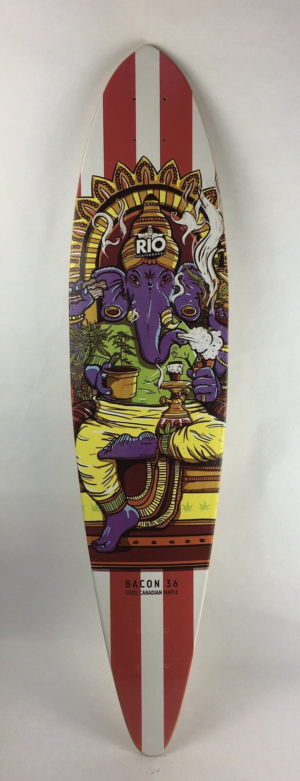 Rio Buddha Pintail 7ply Maple Top mount Downhill 9 X 39" skateboard 