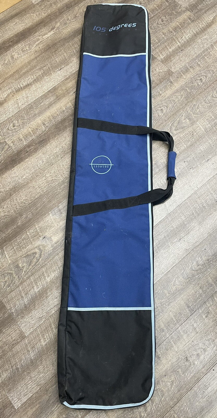 HEAVY  DUTY 105 Degree Meridien Ski Bag  Black /Padded Insulated Travel Ski Bag