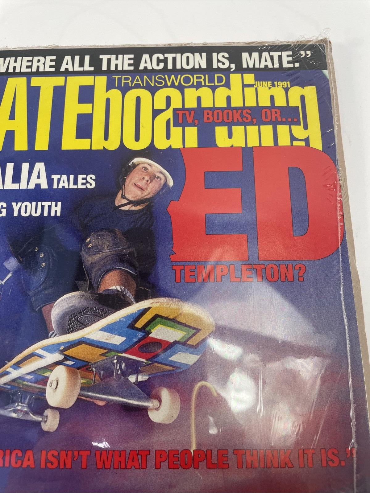 TRANSWORLD SKATEBOARDING MAGAZINE June 1991 Jordan Richter Ed Templeton ?