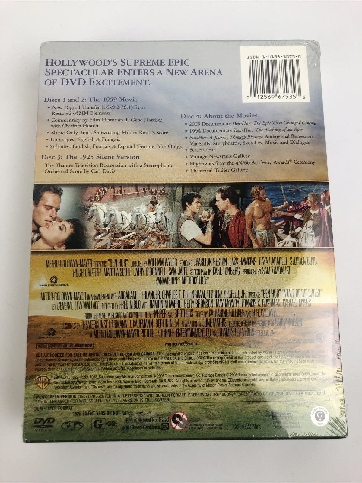 Ben-Hur (DVD, 2005, 4-Disc Set, Collectors Edition) New Sealed - LOOK