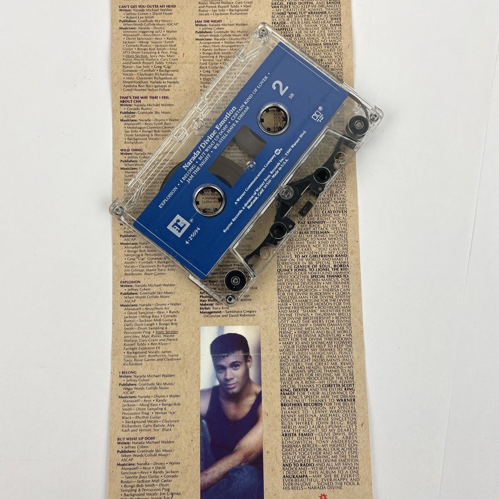 Narada " Devine Emotion " Audio Cassette Tape 1988 REPRISE Records - VGC
