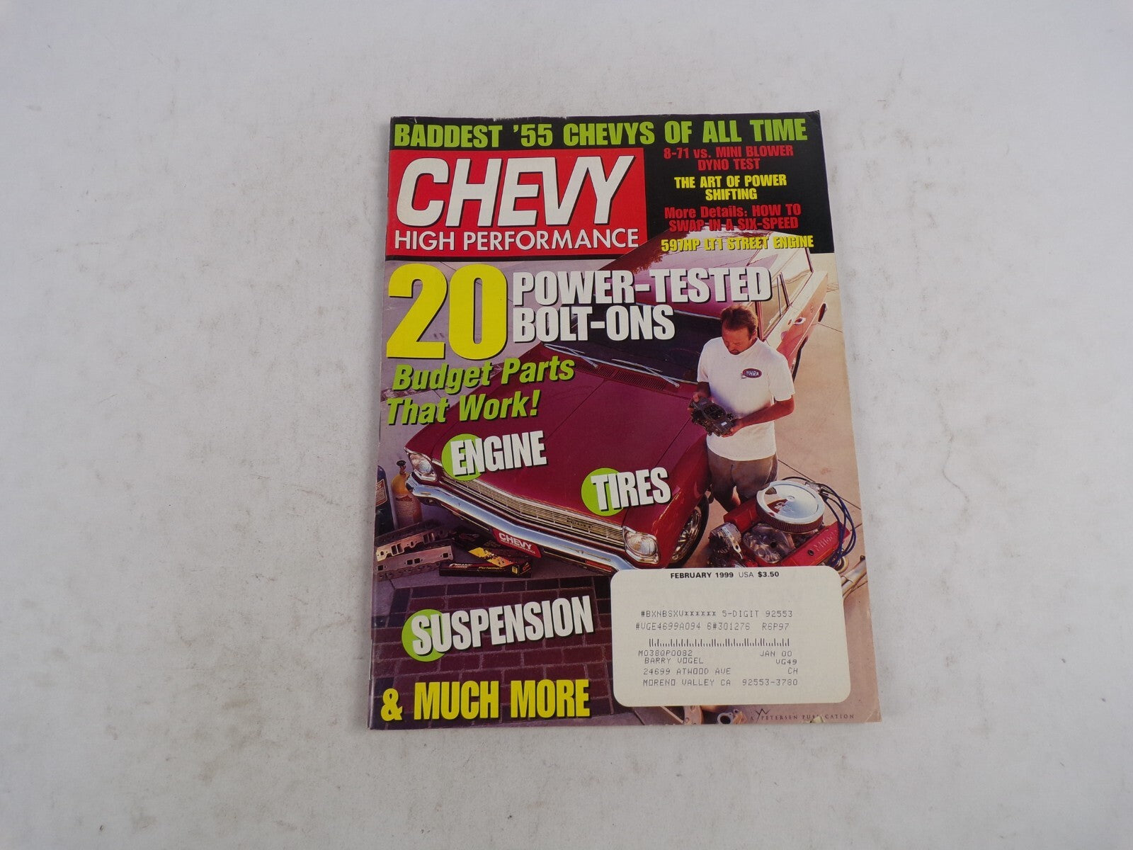 February 1999 Chevy High Performance 20 Power-Tested Bolt-Ons Budget Parts That