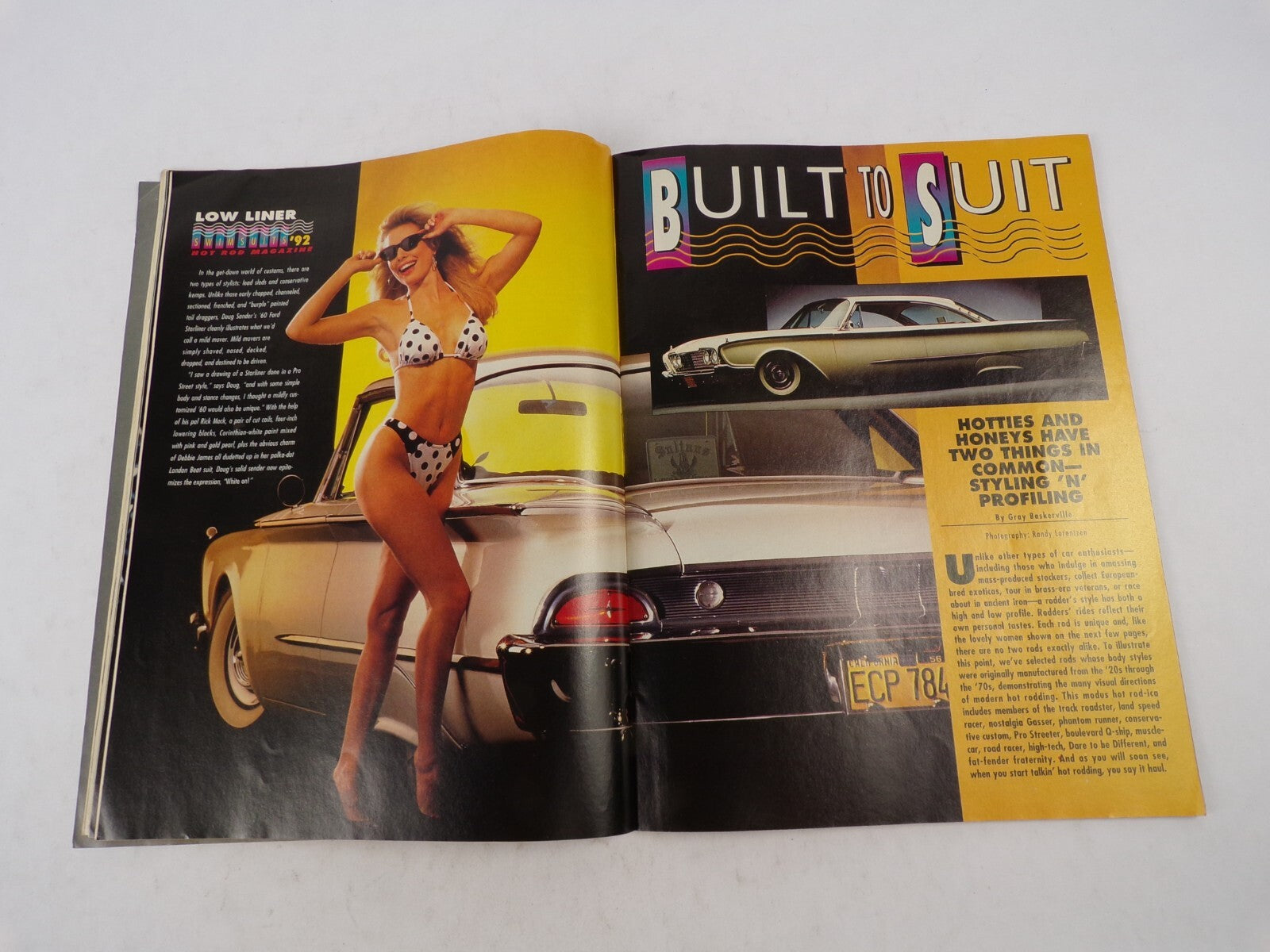 April 1992 Hot Rodding Magazine Swimsuit Spectacular 55Chevy Mean Green Machine