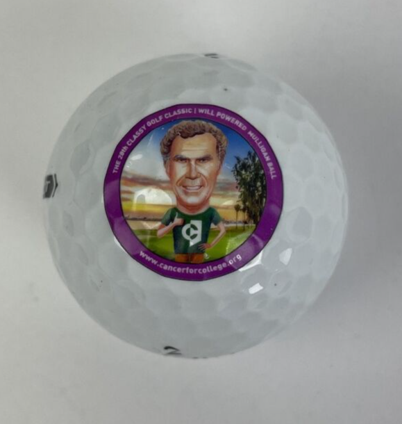 Will Ferrell 28th Classy Golf Classic Astroglyde novelty golf ball collectible golf gift display item