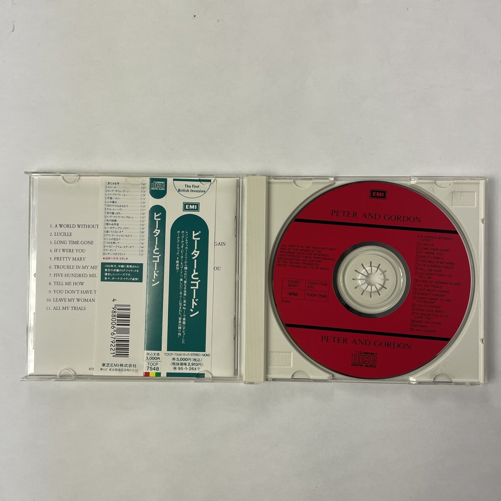 Peter and Gordon Self Titled CD Japanese Import  #17