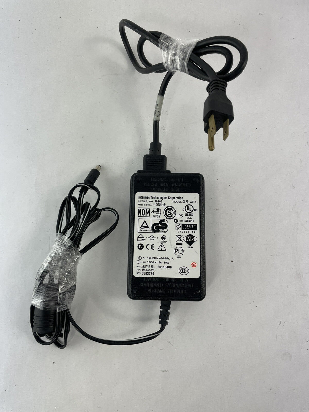 Intermec AE19 073573 851-082-003 Power Supply Charger Ac Adapter 12V 4.15A 50W