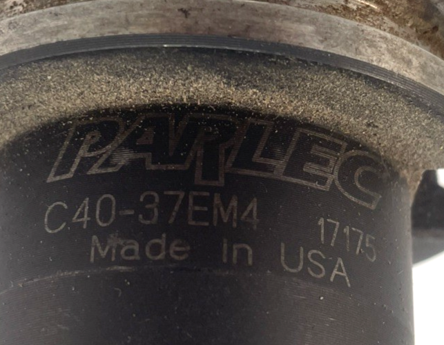 PARLEC C40-37EM4  17175 CAT40 End Mill Tool Holder - Made in the USA