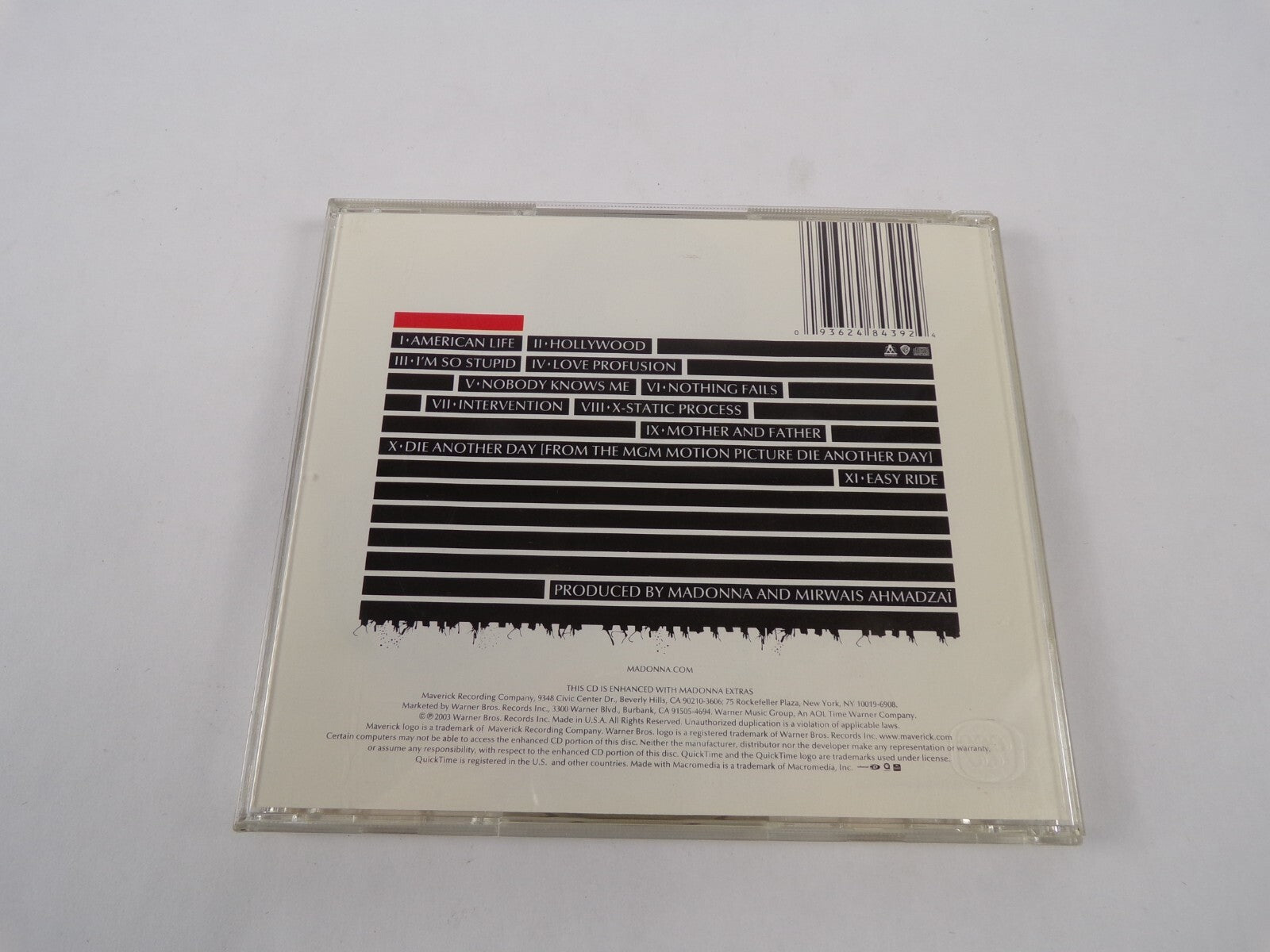 Madonna American Life Parental Advisory Explicit Content Hollywood I'm So CD#59