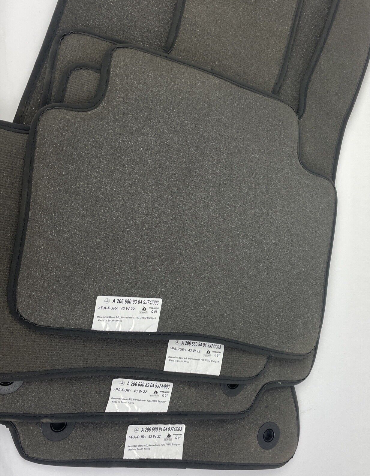 Mercedes C300 carpet floor mat set OEM