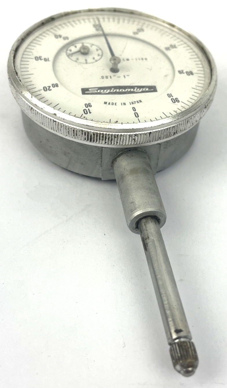 OEM SAGINOMIYA   ECM - 1100 MACHINIST'S DIAL INDICATOR .001'' - 1'' - JAPAN