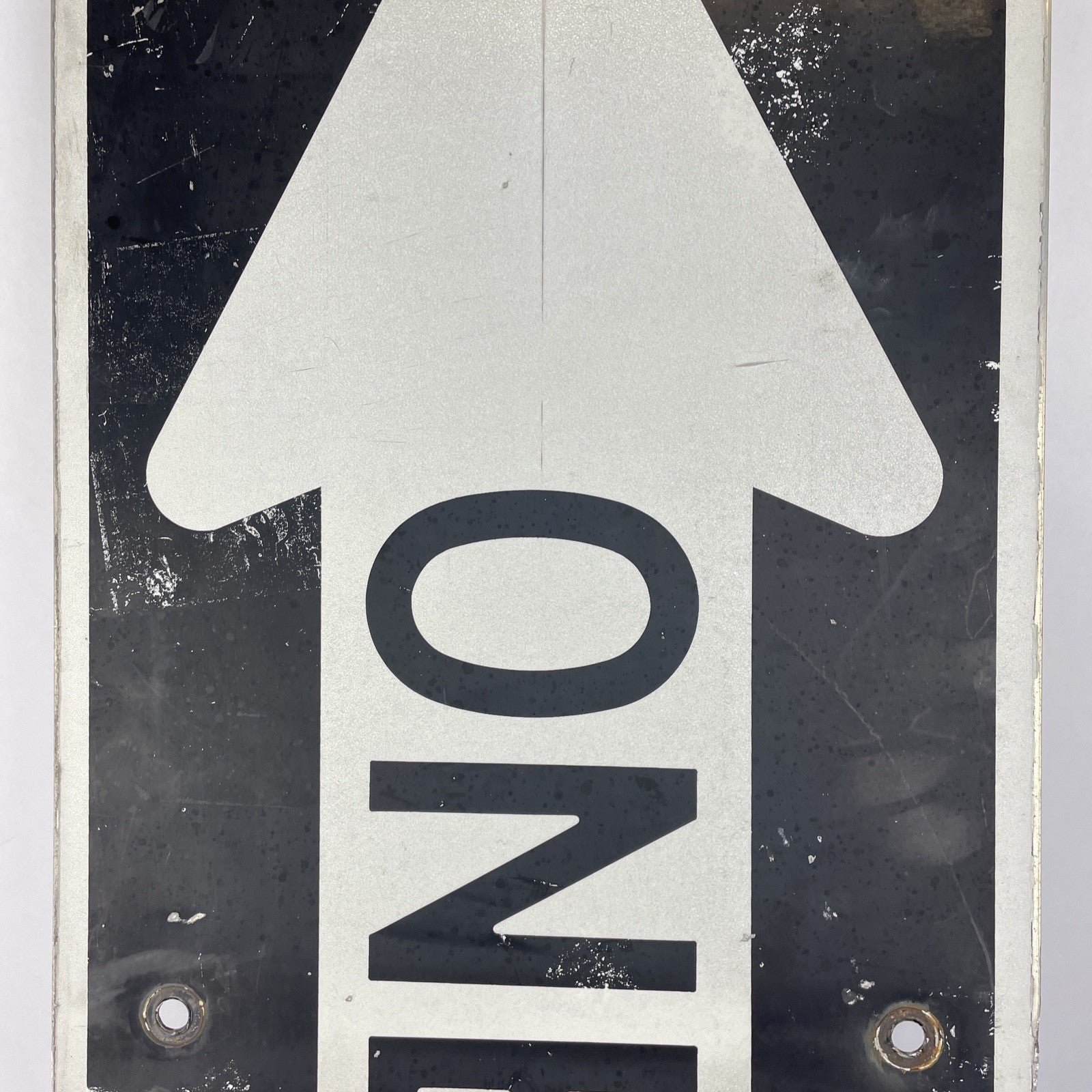 Authentic Road Street Traffic Metal Sign Authentic Retired One Way LEFT  12"x36"