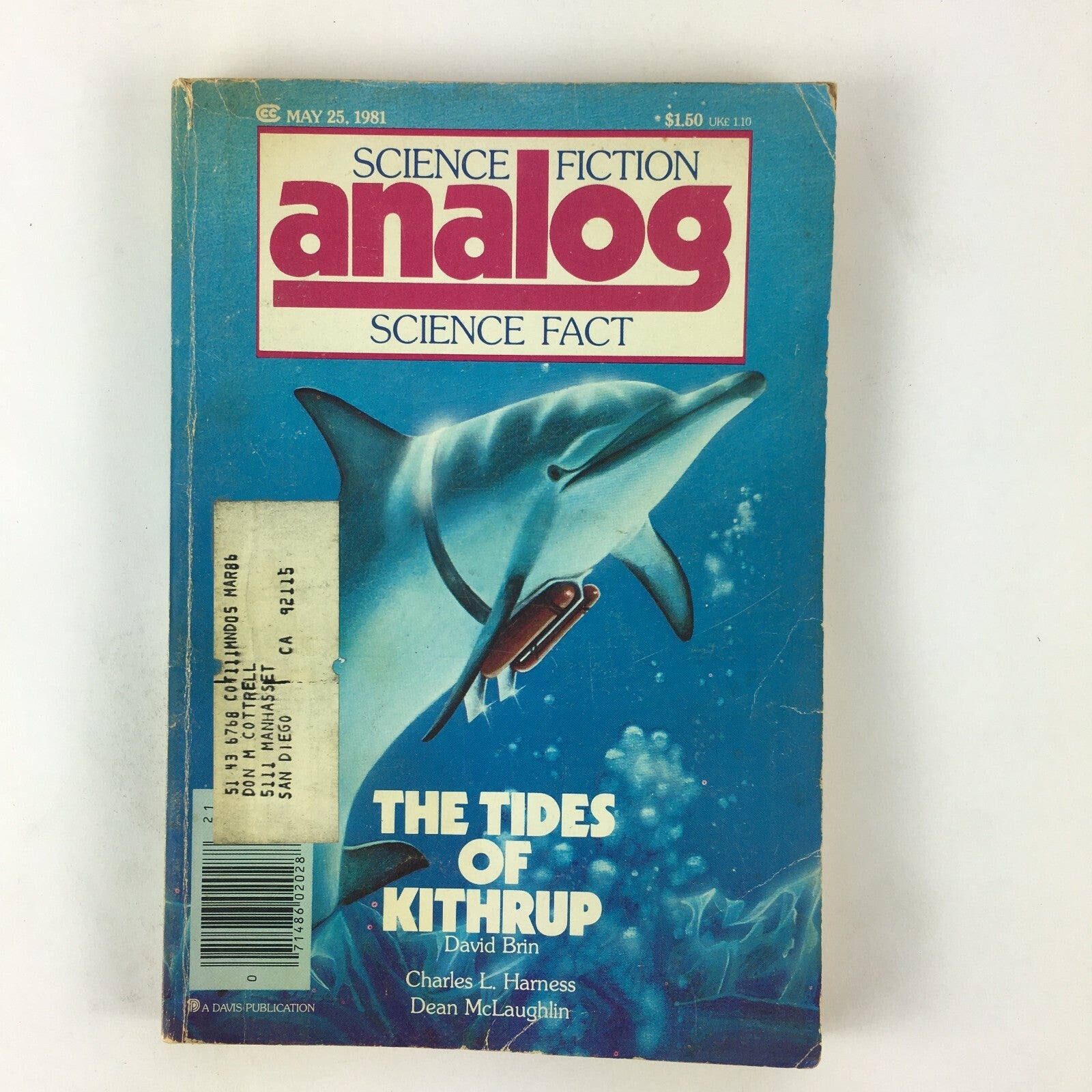 May 1981 Analog ScienceFiction Fact Magazine The Tides of Kithrup David Brin